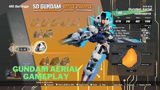 SD GUNDAM BATTLE ALLIANCE new dlc gundam arieal gameplay suletta mercury