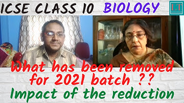 ICSE Biology syllabus Reduction 2020-2021 | ICSE Class 10 Biology | Swati Basu Mam | LakshyaTutorial