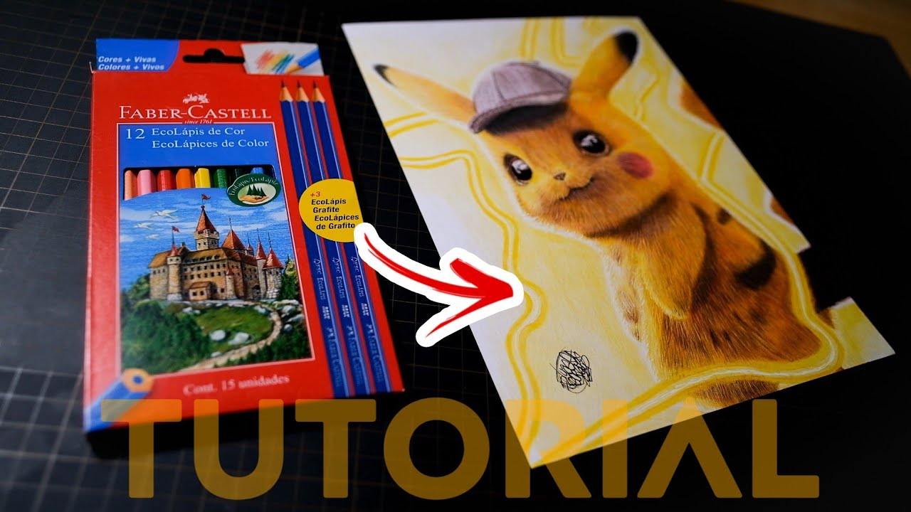 Arte e Cia Brasil - Pikachu!! Desenho feito em uma Live no Canal ARTE E CIA  BRASIL no . Corre lá para aprender fazer esse colorido com Lápis  Aquarelável!! 😀👊🏻😉 #pedidodagalera . . . #