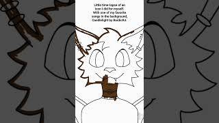 Time-lapse of an artpiece of my fursona done by me. #furry #art #artist #fursona #fursonaart