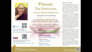 20210926 Pāramī   The Perfections 08   by Ven Janakābhivaṃsa