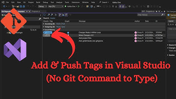 How to Add & Push Tags in Visual Studio  (No Git Command to Know)