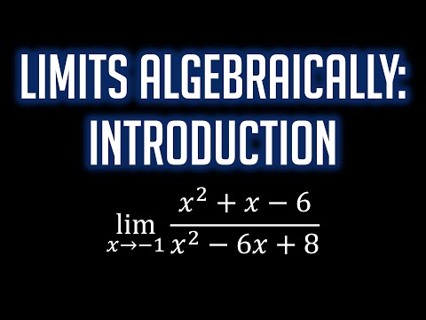 Limits Algebraically: An Introduction