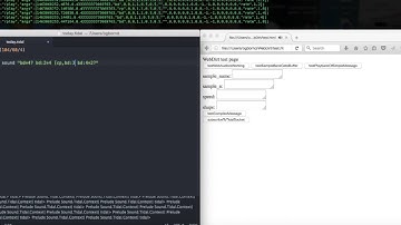 WebDirt Tidal and tidalSocket demo