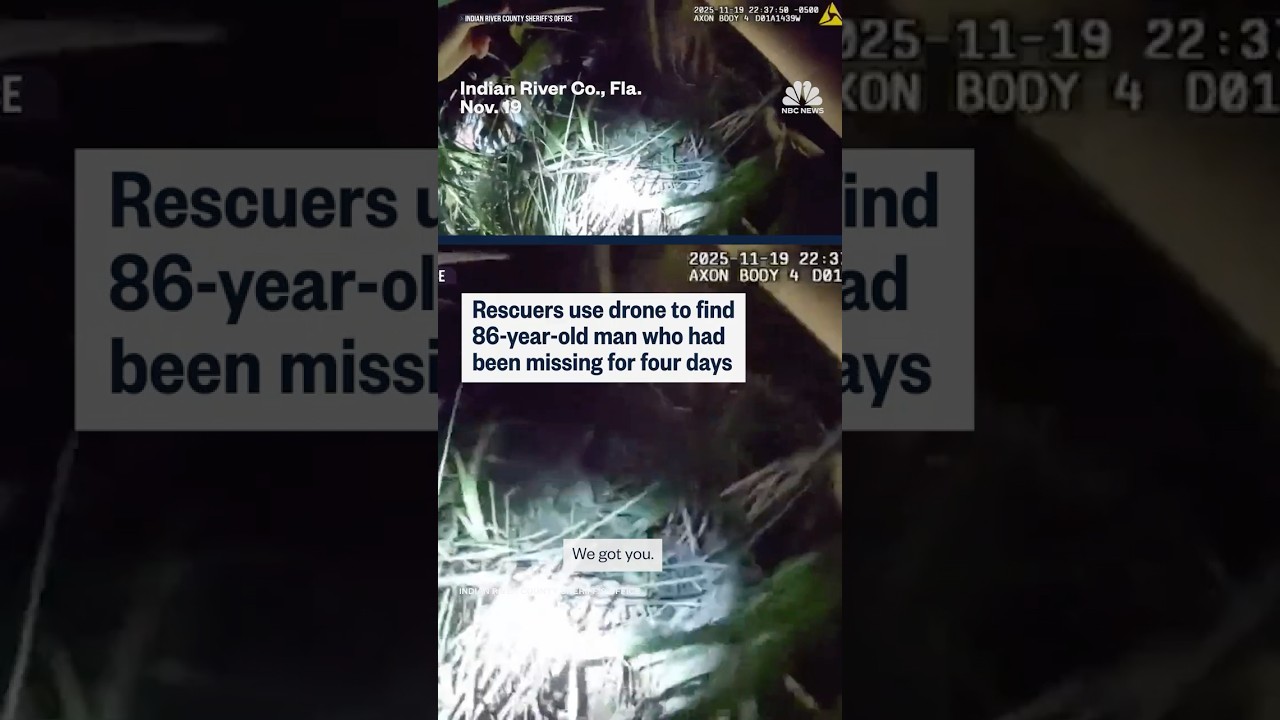 Drone finds 86-year-old man who was lost for 4 days