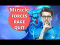 Miracle Vs Aramis --Mid Forces Aramis to RAGE QUIT!
