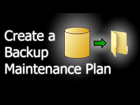 How to create a backup Maintenance Plan in SQL Server