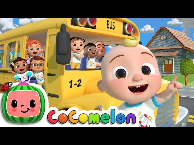 Wheels On The Bus (School Version) | CoComelon Nursery Rhymes u0026 Kids Songs class=