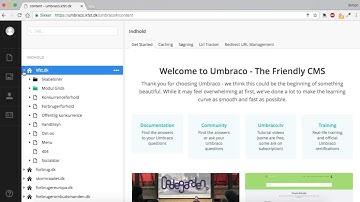 Umbraco tutorial - video 1: Overview