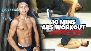 10 MINUTES BEGINNER Abs Workout AT HOME | No Equipment
