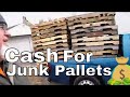 Making Money Selling Dumpster Pallets and Scrap Metal on the Curb
