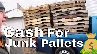 Making Money Selling Dumpster Pallets and Scrap Metal on the Curb