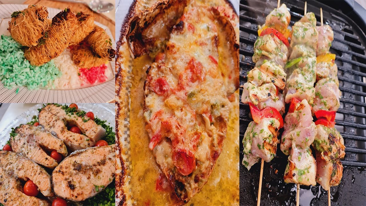 المطعم مع الشيف محمد حامد | جمبري بالكنافة - سالمون مشوي بالزبدة والليمون - استاكوزا محشية - سمك شيش