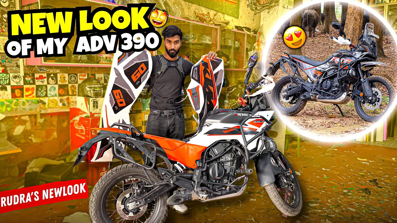 NEW LOOK OF MY KTM 390 ADVENTURE | BGX GRAPHICS 🔥