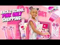 BACK TO SCHOOL PINK ONLY SHOPPING CHALLENGE | SCHOOL SUPPLIES SHOPPING 2021 | The Winning Fam