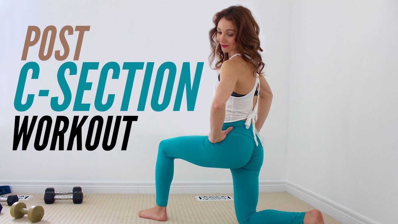 Post C Section Workout for Lower Tummy (GET FLAT ABS AFTER BABY) 