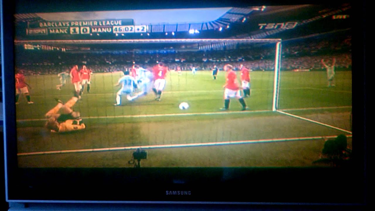 Vincent Kompany Game Winning Goal vs Man United(Man City 1 ...