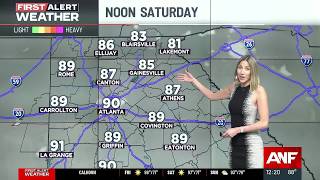 First Alert Forecast: Storm chances return Saturday PM