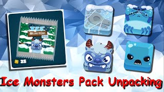 *Got a chroma!* Blooket Ice Monsters Packs Unboxing pt1