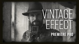 Old Vintage Tintype Media Filter Template for Premiere Pro