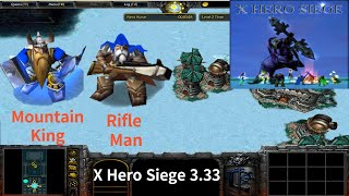 X Hero Siege 3.33, Mountain King & Rifle Man Extreme, Level 4 Impossible ,8 ways Dual Hero
