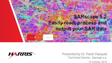 Easily read, process, and output your SAR data with SARscape 5.2