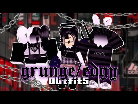 6 Roblox Edgy Grunge Outfits Boys And Girls Links In The Description Youtube - edgy roblox outfits