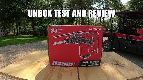 Harbor Freight SDS Rotary Hammer Drill by Bauer Unbox Test and Review