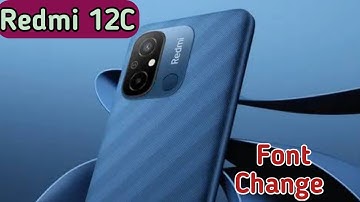 How To Change Font In Redmi 12C,Redmi 12C   Mein Font Customise Kaise Karen, How To Change Font