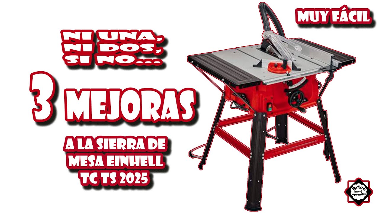 3 mejoras a la sierra de mesa Einhell que podrás hacer fácilmente - YouTube