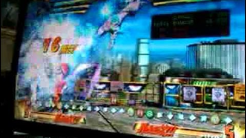 Viewtiful Joe Basic Corner Bomb OTG Combo with Amaterasu Assist