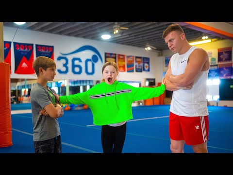 KID vs ADULT EXTREME GYMNASTICS COMPETITION