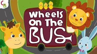 Wheels on the Bus Go Round and Round Song | Popular Nursery Rhymes and Kids Songs by Cuddle Berries
