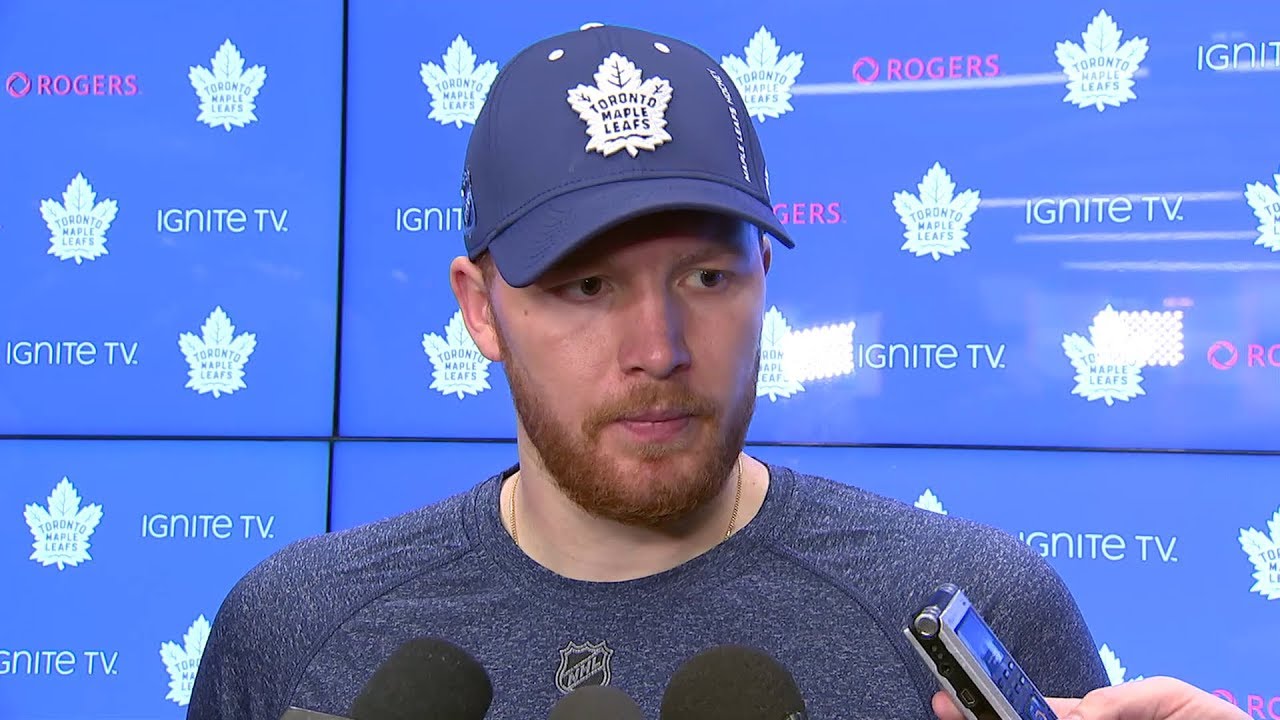 Maple Leafs Post-Game: Frederik Andersen - February 23, 2019 - YouTube