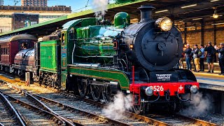 3526 STEAMS OUT OF SYDNEY CENTRAL | Transport Heritage NSW 2026