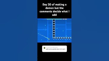 Making a demon day 20 but YOU decide what I add #shorts #gd #geometrydash