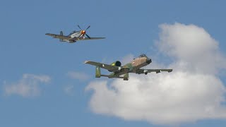 A-10 and P-51. Reno Air Races. Sunday. 2023. 4K 60fps.