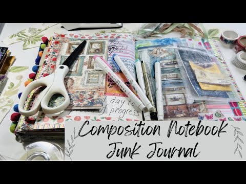 Steps to layering Journal Pages, Journal with Me, Composition Notebook ...