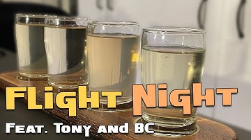 Flight Night (Tasting my four - 6.5% ABV Hydromels with Friends)