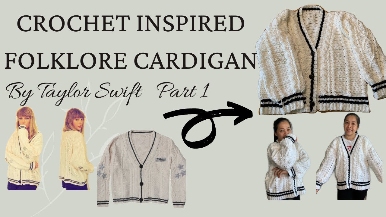 TAYLOR SWIFT FOLKLORE CROCHET CARDIGAN