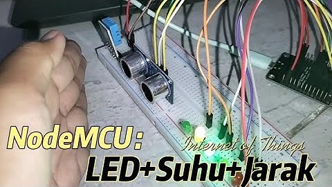 Tugas IoT LED, Suhu, dan Ultrasonik || Laura Tiana Putri || 2314111016 || BDI UNILA