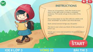 LUYỆN THI IOE LỚP 3 - VÒNG 29 | IOE 2021