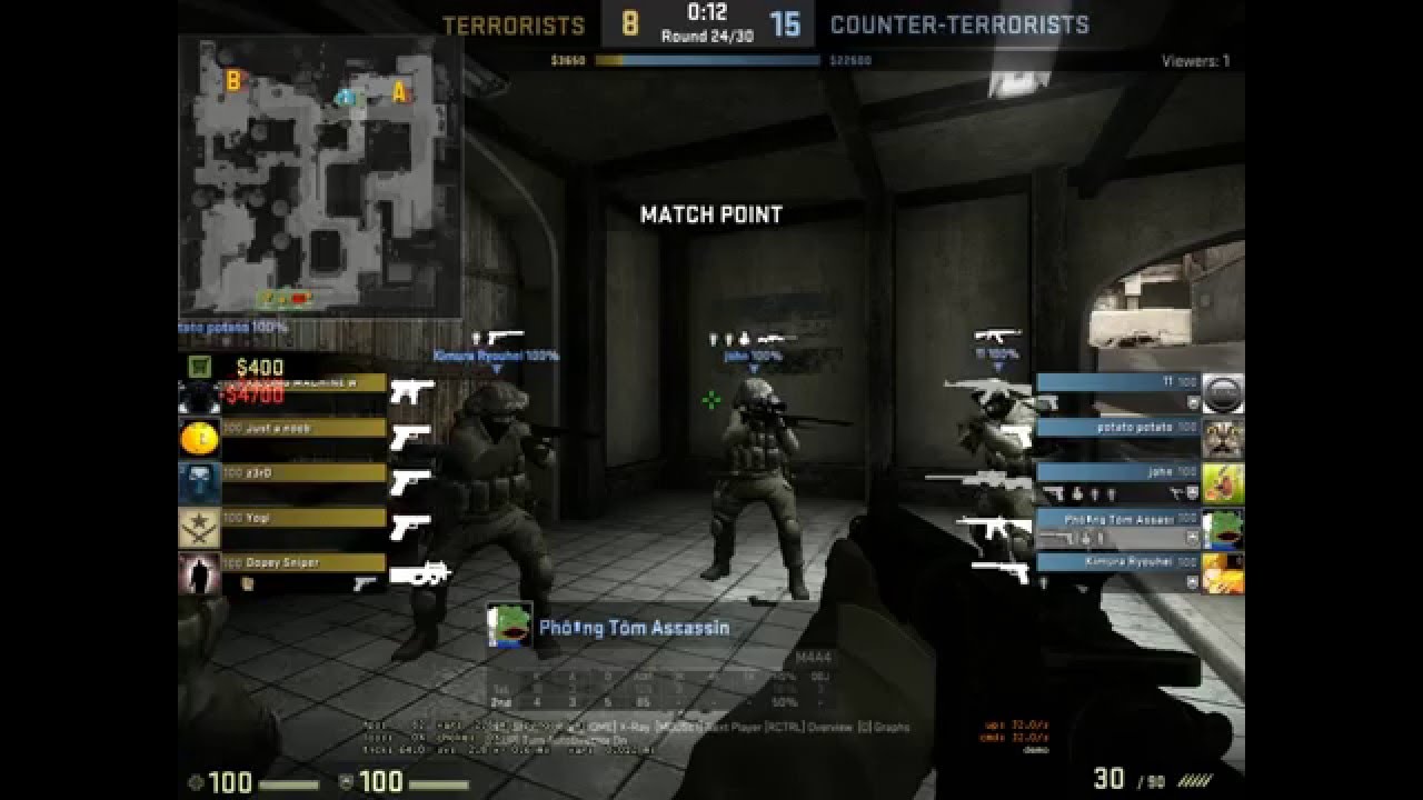 [CS:GO] 1st time kill 4 enemies with AWP - YouTube