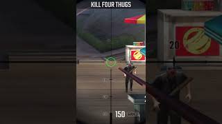 Pure Sniper - Level 395 - Shooting 4 Dangerous Thugs