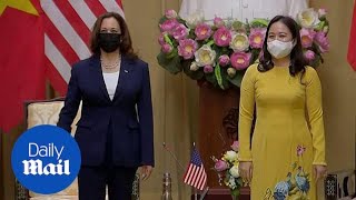 Kamala Harris meets with Vietnam's President and Vice President