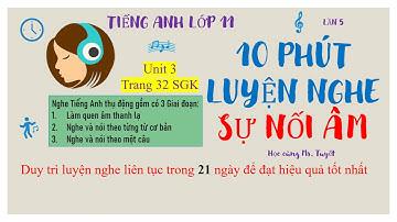 Tiếng Anh 11 - #10- 10 Phút Luyện Nghe Hội Thoại | Unit 3: BECOMING INDEPENDENT