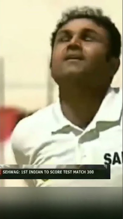 shorts-sehwag-1st-indian-to-score-300-in-test-youtube