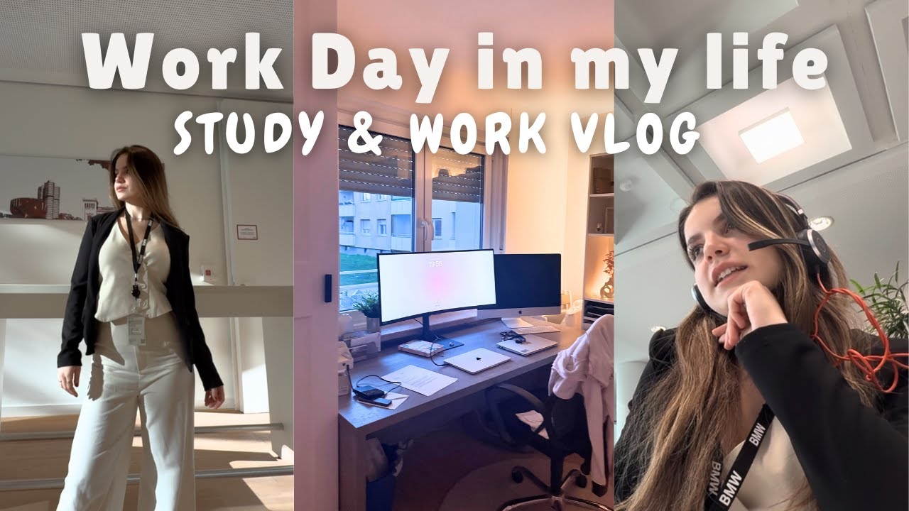 STUDY & WORK VLOG I day in my life, Abschlussprüfungen, Ausbildung arbeiten im Office