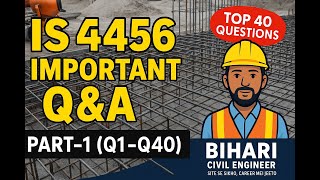 🔥 IS 456 Important Q&A Part 1 Q1–Q40  Civil Engineering Interview Preparation in Hinglish