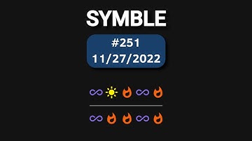 Daily Symble - Nov 27, 2022